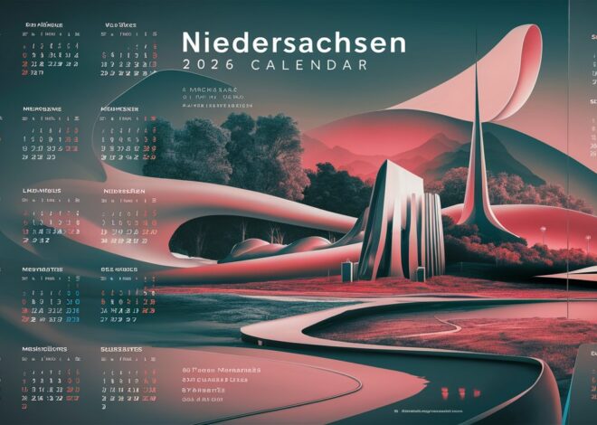 Kalender 2026 Niedersachsen: Alle Feiertage, Schulferien & wichtige Termine im Überblick