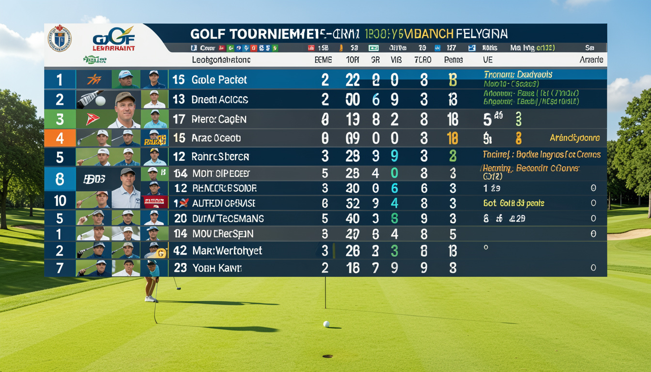 Todays Golf Leaderboard: Aktuelle Ergebnisse, Spielerplatzierungen und spannende Turnieranalysen
