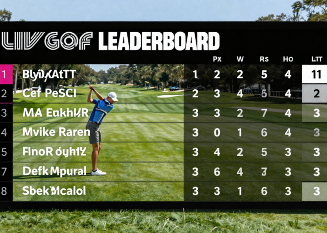 LIV Golf Leaderboard: Aktuelle Ergebnisse, Spieler, Ranglisten und die neue Welt des Golfsports