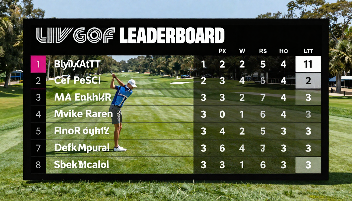 LIV Golf Leaderboard: Aktuelle Ergebnisse, Spieler, Ranglisten und die neue Welt des Golfsports