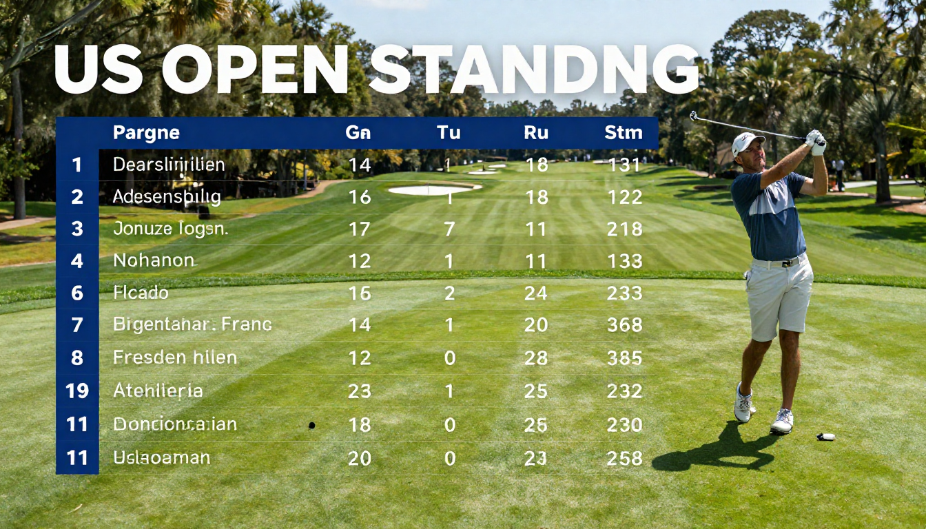 US Open Standings: Aktuelle Ranglisten, Ergebnisse und spannende Einblicke in das Golf-Major
